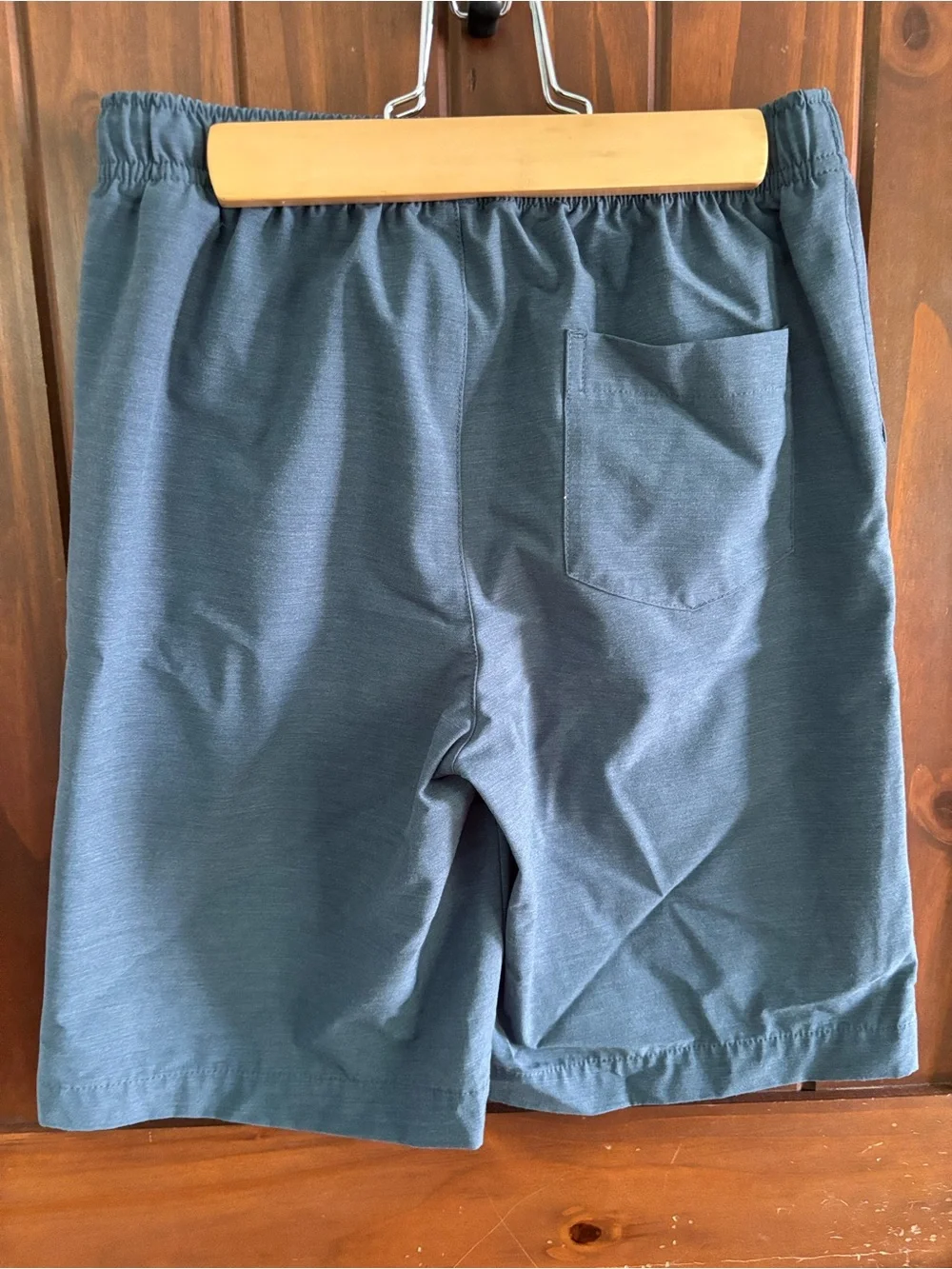 Kids Blue Drawstring Casual Shorts